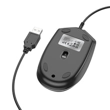 Заредете изображение във визуализатора на галерията – Borofone Computer mouse BG10 Soaring wired black

