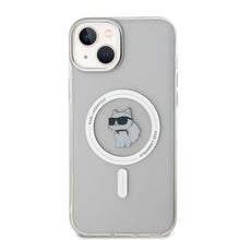 Заредете изображение във визуализатора на галерията – Karl Lagerfeld IML Choupette MagSafe case for iPhone 15 Plus - transparent
