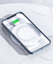Заредете изображение във визуализатора на галерията – Wireless Induction Charger QI Universal Fast Charge - FC07 10W White (min.2A)
