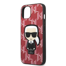 Заредете изображение във визуализатора на галерията – Karl Lagerfeld KLHCP13MPMNIKPI iPhone 13 6.1" hardcase red/red Monogram Ikonik Patch
