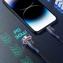 Заредете изображение във визуализатора на галерията – Fast charging cable 30W 1m USB-C - Lightning Dudao L22 - gray
