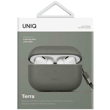 Заредете изображение във визуализатора на галерията – Uniq case Terra AirPods Pro 2 gen. Genuine Leather green/lichen green
