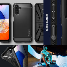 Заредете изображение във визуализатора на галерията – SPIGEN Rugged Armor case for SAMSUNG A14 4G / LTE matte black

