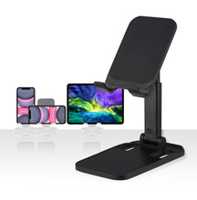 Заредете изображение във визуализатора на галерията – Wozinsky Desk Phone Stand Tablet Stand Foldable Black (WFDPS-B1)
