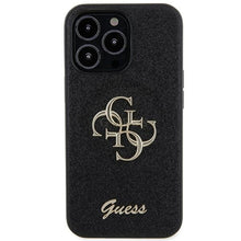 Заредете изображение във визуализатора на галерията – Original Case GUESS hardcase Glitter Script Big 4G GUHCP13LHG4SGK for Iphone 13 Pro black
