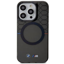 Заредете изображение във визуализатора на галерията – Case BMW BMHMP14LHGPK iPhone 14 Pro 6.1" Grey/Grey Pattern MagSafe
