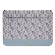 Заредете изображение във визуализатора на галерията – Original GUESS Laptop Sleeve GCube Stripes GUCS14HGCFSEB 14 inches blue
