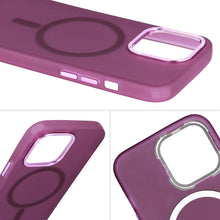 Заредете изображение във визуализатора на галерията – Magnetic Frosted Case for Iphone 15 Pro Max Purple
