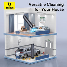 Заредете изображение във визуализатора на галерията – Baseus A0 Pro 4000Pa HEPA wireless car vacuum cleaner - black
