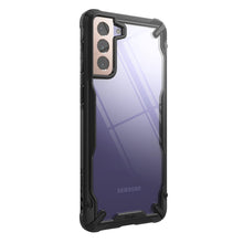Заредете изображение във визуализатора на галерията – Ringke Fusion X durable PC Case with TPU Bumper for Samsung Galaxy S21+ 5G (S21 Plus 5G) black (FUSG0067)
