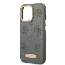 Заредете изображение във визуализатора на галерията – Guess GUHMP13XSAPSTG iPhone 13 Pro Max 6.7" grey/grey hardcase Peony Logo Plate MagSafe
