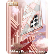 Заредете изображение във визуализатора на галерията – Supcase COSMO GALAXY S23 ULTRA MARBLE PINK
