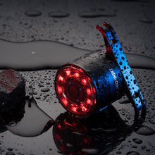 Заредете изображение във визуализатора на галерията – Wozinsky LED rear bicycle light with micro USB red light 5 modes black (WRBLB2)
