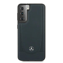 Заредете изображение във визуализатора на галерията – Original faceplate case MERCEDES MEHCS21MARMNA for SAMSUNG S21 Plus (Urban Line / navy)
