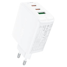 Заредете изображение във визуализатора на галерията – Acefast fast charger GaN (2x USB-C / USB-A) PPS / PD / QC4+ 65W white (A41)
