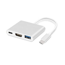 Заредете изображение във визуализатора на галерията – Adapter - Type C to HDMI 4K*2K, USB, USB Type C - metal 0,25 metres white
