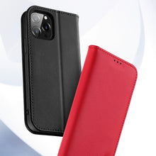 Заредете изображение във визуализатора на галерията – Dux Ducis Hivo Genuine Leather Bookcase type case for iPhone 13 mini red
