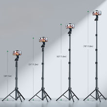 Заредете изображение във визуализатора на галерията – Ugreen LP680 selfie stick with stand and Bluetooth remote control 1.8m - black
