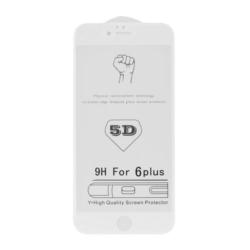 5d full glue roar стъклен протектор за iPhone 7 plus / 8 plus бял - TopMag