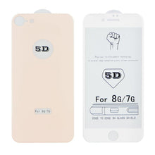 Заредете изображение във визуализатора на галерията – 5d full glue стъклен протектор за дисплей + гръб - iPhone 8 plus розова рамка - TopMag
