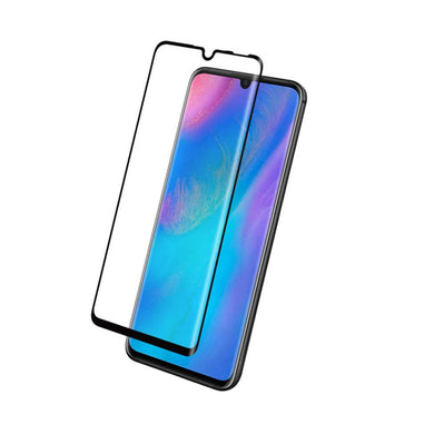 5d full glue стъклен протектор за huawei p30 черен - TopMag