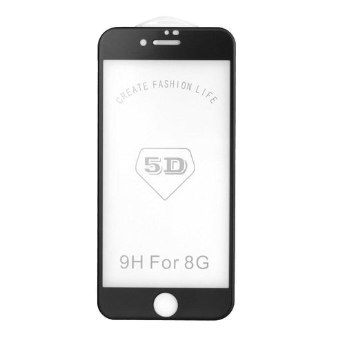 5d full glue стъклен протектор за iPhone 7 plus / 8 plus forest черен - TopMag