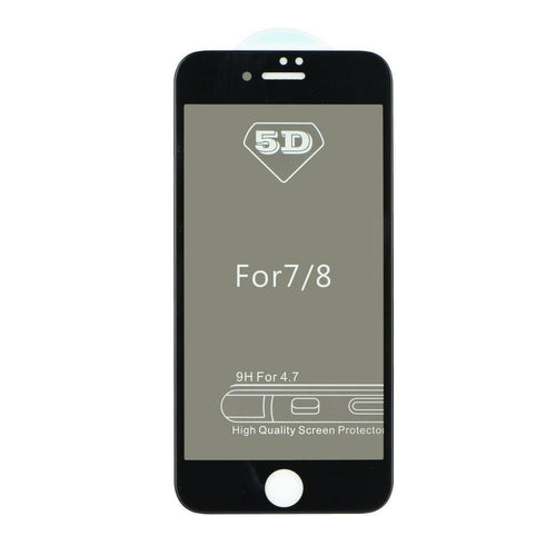 5d full glue стъклен протектор за iPhone 7 plus / 8 plus privacy черен - TopMag