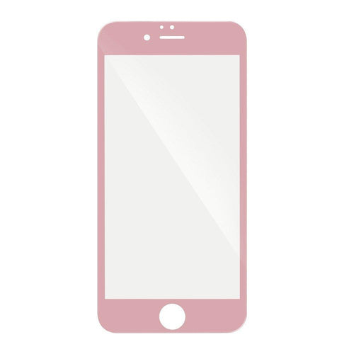 5d full glue стъклен протектор за iPhone 7 plus / 8 plus - розова рамка - TopMag
