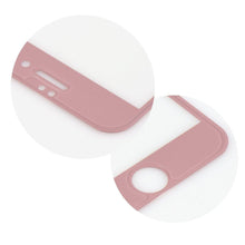 Заредете изображение във визуализатора на галерията – 5d full glue стъклен протектор за iPhone 7 plus / 8 plus - розова рамка - TopMag
