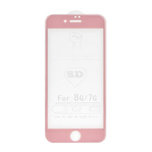 Заредете изображение във визуализатора на галерията – 5d full glue стъклен протектор за iPhone 7 plus / 8 plus - розова рамка - TopMag
