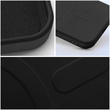 Заредете изображение във визуализатора на галерията – Silicone Mag Cover case compatible with MagSafe for IPHONE 15 PRO black
