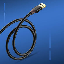 Заредете изображение във визуализатора на галерията – Ugreen USB-A (male) - USB-A (female) adapter extension cable USB 3.0 5Gb/s 0.5m black (US129)
