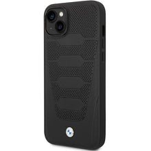 Заредете изображение във визуализатора на галерията – Case BMW BMHCP14S22RPSK iPhone 14 6.1" black/black Leather Seats Pattern

