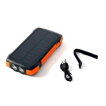 Заредете изображение във визуализатора на галерията – Choetech solar power bank with inductive charging 20000mAh PD 20W / QC 18W / Qi 10W orange (B657)

