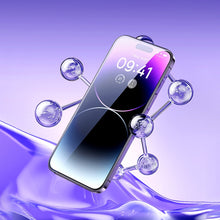 Заредете изображение във визуализатора на галерията – Baseus Privacy Tempered Glass for iPhone 14 Pro Full Screen 0.3mm Privacy Filter Anti Spy + Mounting Frame
