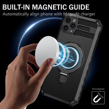 Заредете изображение във визуализатора на галерията – Tel Protect Armor Magsafe Metal Ring Case for Iphone 11 Pro black
