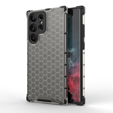 Заредете изображение във визуализатора на галерията – Honeycomb case for Samsung Galaxy S23 Ultra armored hybrid cover black
