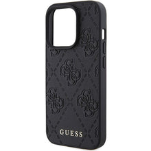 Заредете изображение във визуализатора на галерията – Original faceplate case GUESS GUHCP15XP4EPMK for iPhone 15 PRO MAX (Quilted 4G Classic / black)
