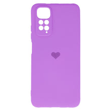 Заредете изображение във визуализатора на галерията – Vennus Silicone Heart Case for Xiaomi Redmi Note 11/Note 11S design 1 purple
