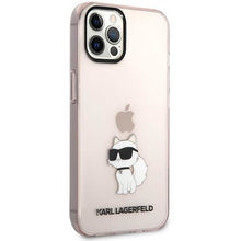 Заредете изображение във визуализатора на галерията – Karl Lagerfeld KLHCP12MHNCHTCP iPhone 12 /12 Pro 6.1&quot; pink/pink hardcase Ikonik Choupette
