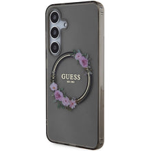 Заредете изображение във визуализатора на галерията – Guess IML Flowers Wreath MagSafe case for Samsung Galaxy S24 - black
