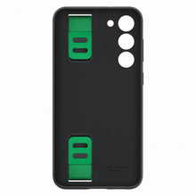 Заредете изображение във визуализатора на галерията – Samsung Silicone Grip Cover Case for Samsung Galaxy S23+ silicone case with wrist strap black (EF-GS916TBEGWW)
