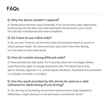 Заредете изображение във визуализатора на галерията – Baseus SafeJourney Pro Series breathalyzer 470mAh gray
