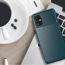 Заредете изображение във визуализатора на галерията – Thunder Case Flexible Tough Rugged Cover TPU Case for Samsung Galaxy A21S black
