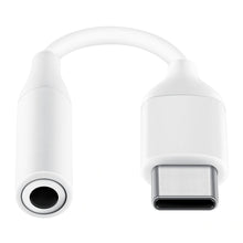 Заредете изображение във визуализатора на галерията – Samsung Headphone Adapter 3.5mm Mini Jack (Female) - USB Type C (Male) White (EE-UC10JUWEGWW)
