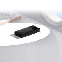 Заредете изображение във визуализатора на галерията – Baseus Bipow Fast Charging Power Bank 20000mAh 20W Black (Overseas Edition) + USB-A - Micro USB 0.25m Black Cable (PPBD050501)
