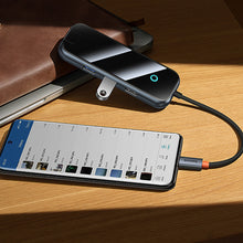 Заредете изображение във визуализатора на галерията – Baseus AcmeJoy HUB 4-Port USB-C to 1xUSB-C / 4xUSB3.0 dark gray
