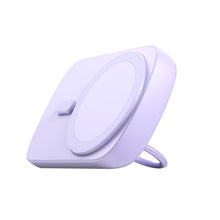Заредете изображение във визуализатора на галерията – Wireless powerbank 6000mAh Joyroom JR-W030 20W MagSafe with ring and stand - purple
