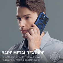 Заредете изображение във визуализатора на галерията – Tel Protect Armor Magsafe Metal Ring Case for Iphone 14 Pro blue
