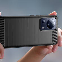 Заредете изображение във визуализатора на галерията – Carbon Case case for Xiaomi 13 Lite flexible silicone carbon cover black
